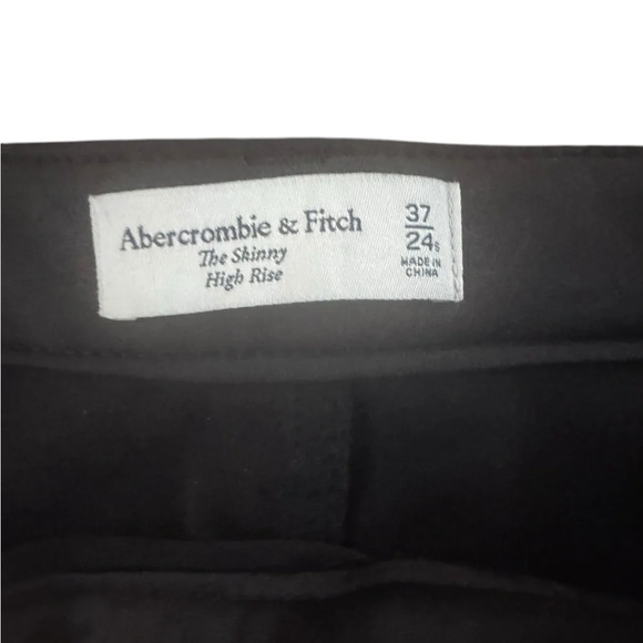Abercrombie & Fitch Vegan Leather High Rise Skinny Pant Plus Size 37 short - Picture 4 of 4